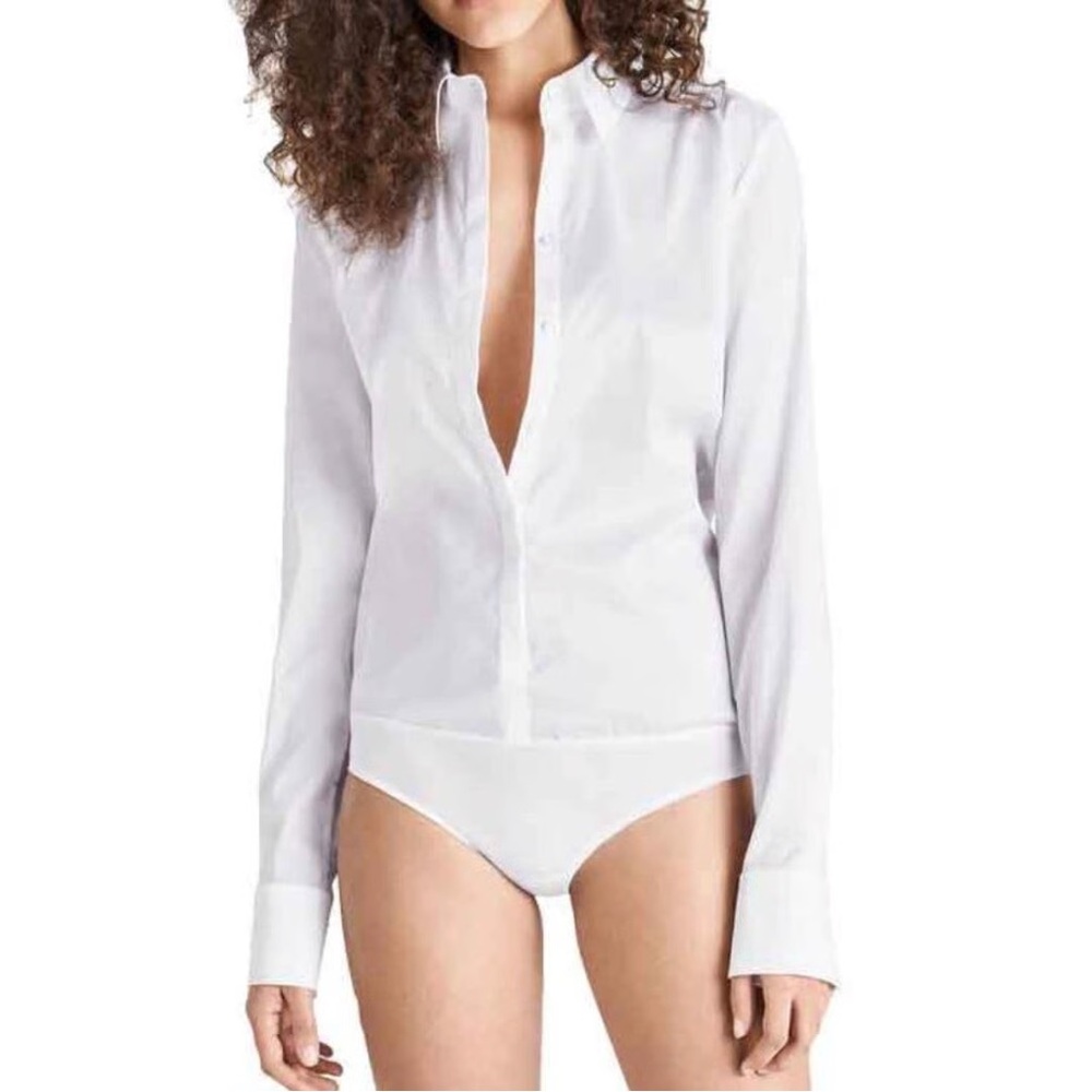 Wolford White Long Sleeve Bodysuit
